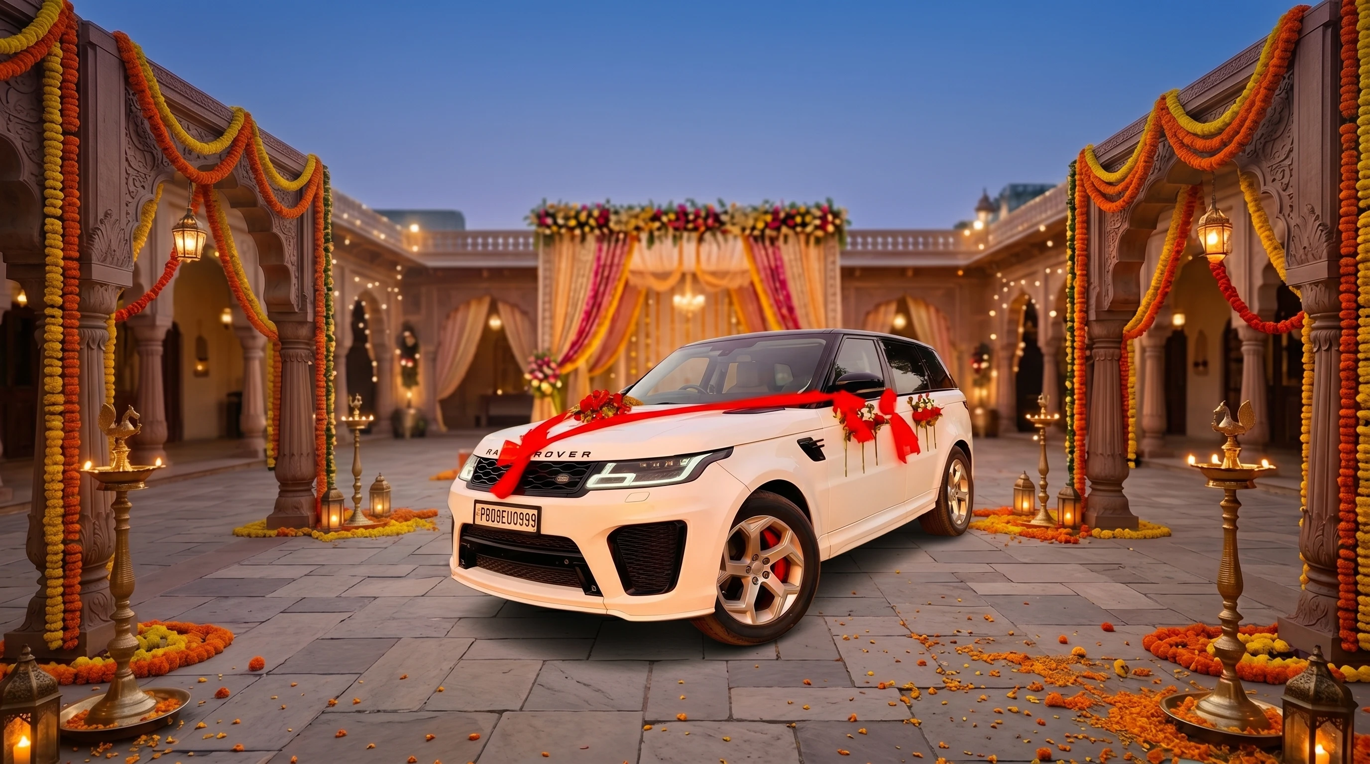 Range Rover luxury wedding car rent Punjab
