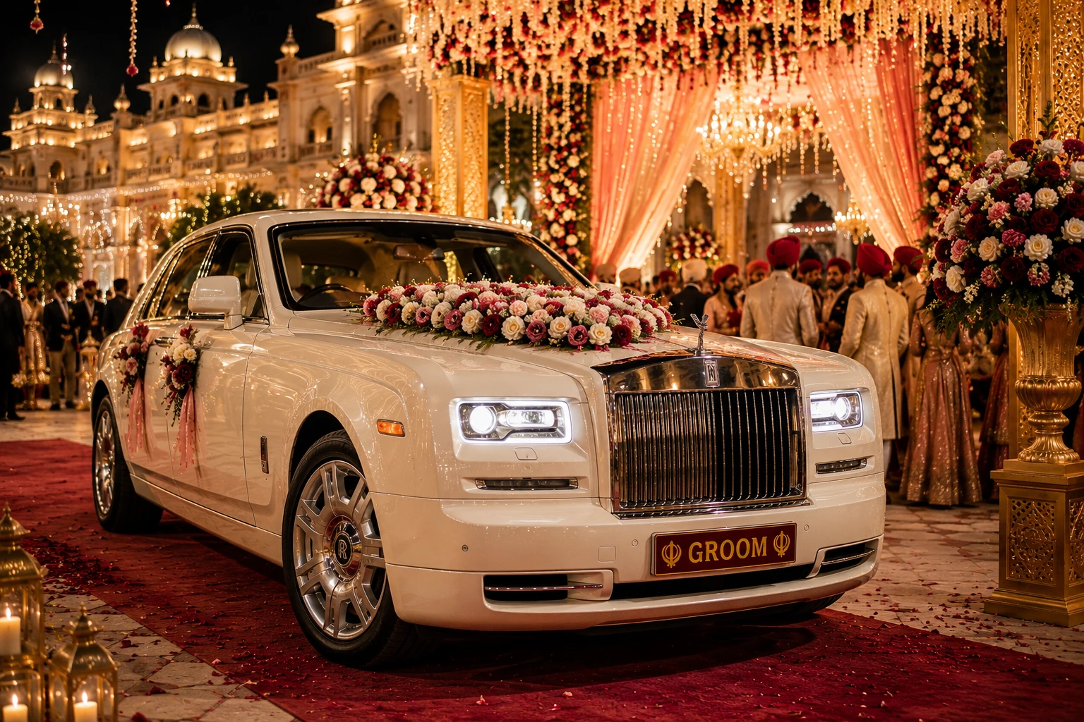 Rolls Royce premium car hire for wedding Punjab